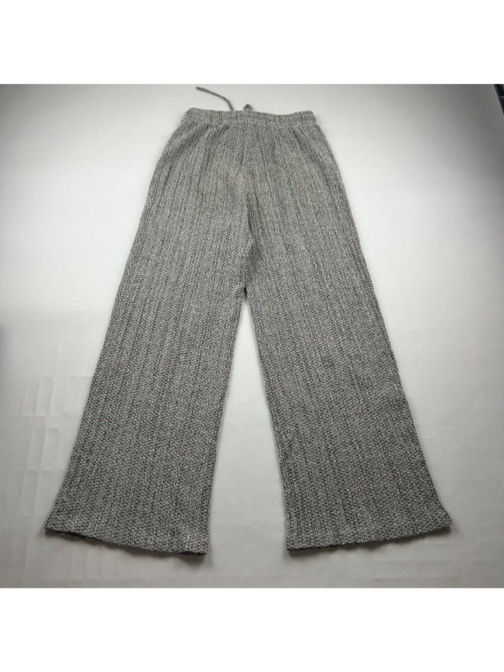 Zara Textured Knit Wide Leg Lounge Pant S - Picture 5 of 6